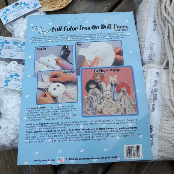 Vintage Crafts 80s Mop Doll Kit - Picture 2 of 3